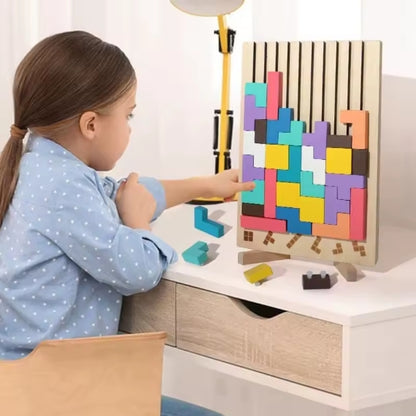 Puzzle en Bois Équilibre Naturel – Le Jeu Qui Réunit Petits et Grands