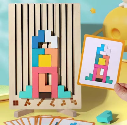 Puzzle en Bois Équilibre Naturel – Le Jeu Qui Réunit Petits et Grands